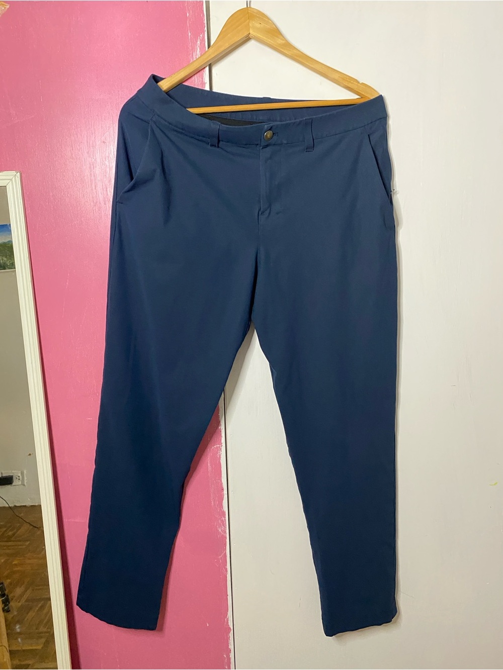 Lululemon ABC Classic Fit Tapered 5 Pocket Pants Men's 32 Navy Warpstreme